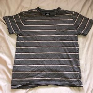 grey and striped men’s o’neil t shirt